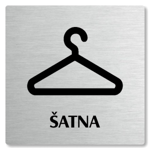 Šatna, 100x100mm, stříbrná, Nevada